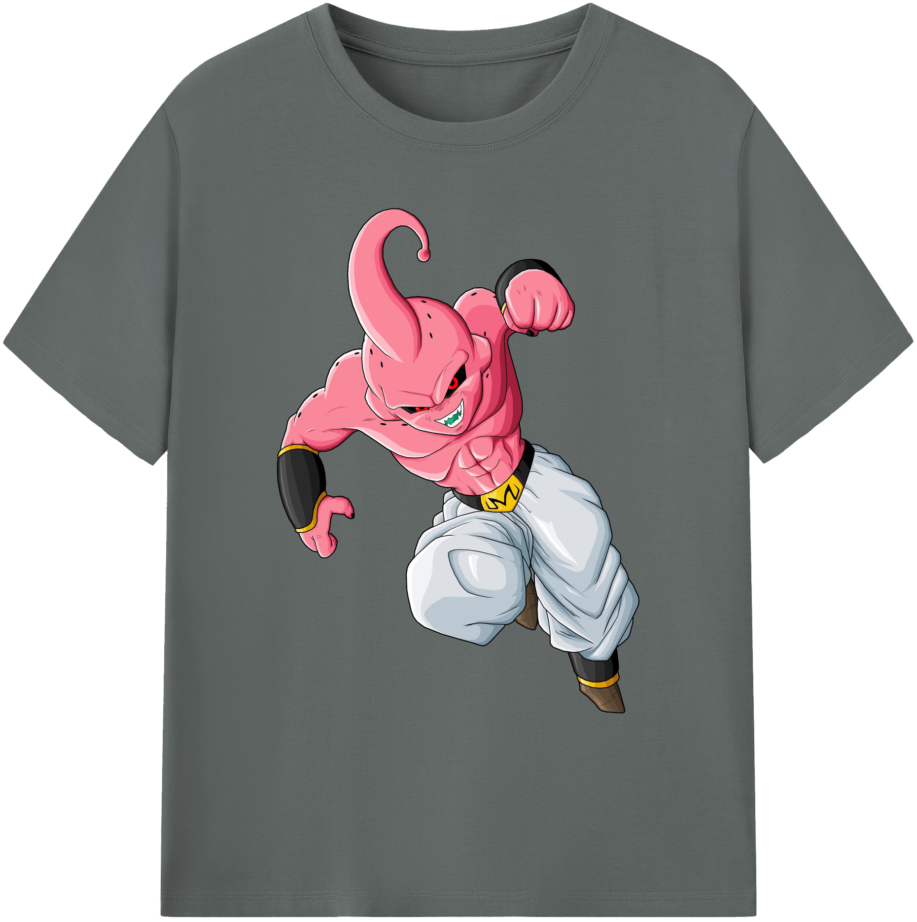 （画像用） ドラゴンボール 魔人ブウ DRAGON BALL Majin Buu 綿100％ メンズ半袖Tシャツ｜肌触りやわらか＆通気性